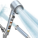 Filtered Shower Head with Handheld, High Pressure 3 Spray Mode Showerhead with 18 Stage Water Softener Filters for Hard Water - Handheld Shower Head-Remove Chlorine-BLUE