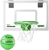 SKLZ Pro Mini Indoor Basketball Hoop - Over The Door – Portable - Great for Home, Dorms, Offices, and Gifts