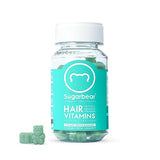 Sugarbear Hair Vitamins Extra Strength Biotin 6000mcg, Vitamin C, E, Coconut Oil, Zinc, Folic Acid, Inositol - Vegan Gummies for Luscious Hair and Nails - Supplement for Women & Men (1 Month Supply)