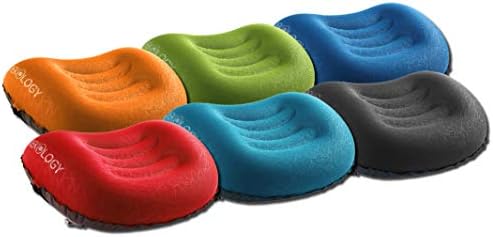 TREKOLOGY Ultralight Inflatable Camping Travel Pillow - ALUFT 2.0 Compressible, Compact, Comfortable, Ergonomic Inflating Pillows for Neck & Lumbar Support While Camp, Hiking, Backpacking