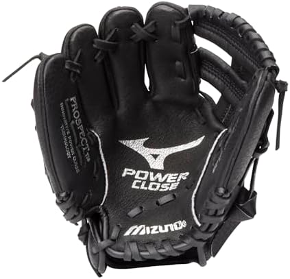 Mizuno Prospect PowerClose Youth Baseball Glove Series I V-Flex Notch I Parashock Palm Pad I ButterSoft Palm Liner