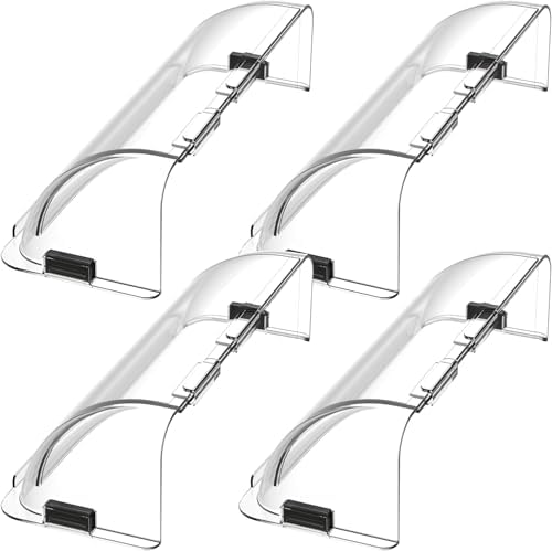 Home Intuition Air Vent Deflector - Non Melting, Adjustable Magnetic Heat and AC Deflector 8.5" to 15" for Vents, Sidewall, and Ceiling Registers, 4 Pack