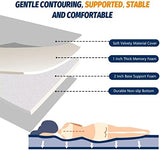 CYMULA Memory Foam Camping Mattress Pad, CertiPUR-US Sleeping Mat, Portable Roll Up Mattress for Adults, Camping Bed Pads for Sleepover, Car Bed with Travel Bag