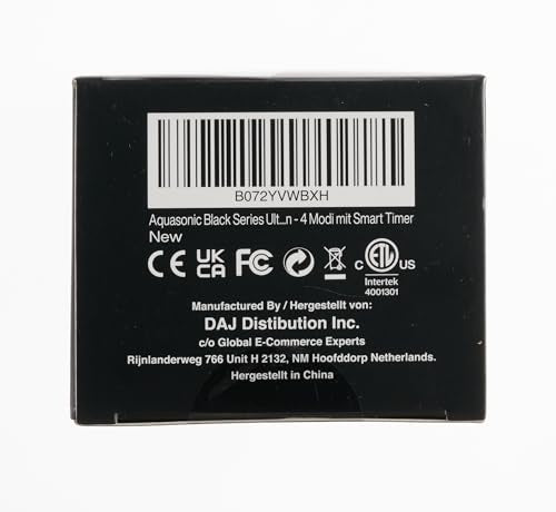 Aquasonic Black Series Ultra Whitening Toothbrush – ADA Accepted Electric Toothbrush- 8 Brush Heads & Travel Case – 40,000 VPM Electric Motor & Wireless Charging - 4 Modes w Smart Timer