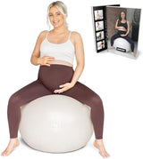 BABYGO® Birthing Ball for Pregnancy & Labor + Our Award Winning Book - Exercise, Birth & Recovery Plan, 5X Stronger Than a Yoga Ball with Eco Friendly Material