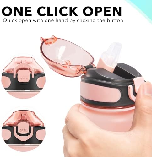 Enerbone 32 oz Water Bottle with Times to Drink and Straw, Motivational Drinking Water Bottles with Carrying Strap, Leakproof BPA & Toxic Free, Ensure You Drink Enough Water for Fitness Gym Outdoor