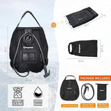 KingCamp Solar Shower Bag, Leak-Proof Design Camping Shower Bag with Thermometer, Removable Hose & Switchable Shower Head, 5 gallon/20L