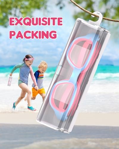 Kids Swim Goggles,Swimming Goggles for Kids 6-14, Anti-Fog UV Protection Pool Glasses for Boys Girls