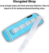 Ankle Weights A Pair of 1/2/3/4/6/8/10/12/20 LBS Wrist Leg Arm Weights for Women Men kids child with Adjustable Straps, Strength weighted for Physical Therapy Running Walking Fitness Gym Workout