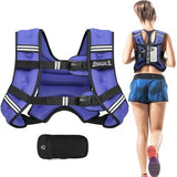 BAGAIL Weighted Vest, 5lbs/10lbs/12lbs/15lbs/20lbs/25lbs/30lbs Weight Vest with Detachable Pouch, Rucking Vest for Women, Men, Walking, Weight Loss, Training, Running