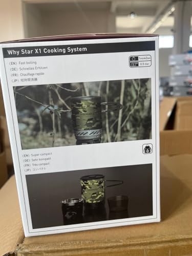 Fire-Maple "Fixed Star 1" Personal Cooking System | Pot/Jet Burner Stove System with Electric Ignition | Ideal for Hiking, Camping, Backpacking, Fishing, Hunting Trips and Emergency Use