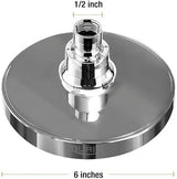 GURIN Shower Head High Pressure Rain, Luxury Bathroom Showerhead with Chrome Plated Finish, Adjustable Angles, Anti-Clogging Silicone Nozzles (2.5 GPM)