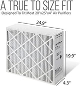 20x25x4 Furnace Filters, FC100A1037 Filter Replacement, Merv 11 Filter Media with Homequip Disposal Bag (2 Pack)