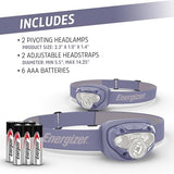 Energizer LED Headlamp PRO (2-Pack), IPX4 Water Resistant Headlamps, High-Performance Head Light for Outdoors, Camping, Running, Storm, Survival LED Light for Emergencies (Batteries Included)