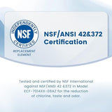 AQUA CREST Replacement for Brita® Water Filter, Pitchers and Dispensers, Classic OB03, Mavea® 107007, and More, NSF Certified Pitcher Water Filter, 4 Count