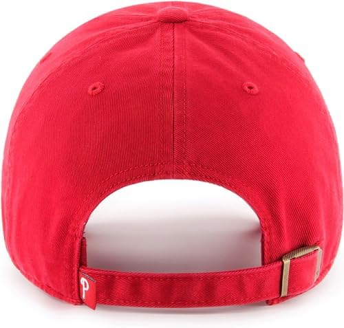 47 Brand MLB Team Color Home Primary Logo Clean Up Adjustable Baseball Cap Hat, Adult One Size Fits All