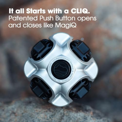 CLIQ Portable Chair - Lightweight Folding Chair for Camping - Supports 300 Lbs - Perfect for Outdoor Adventures - Sky