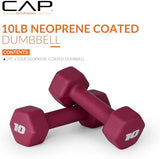 CAP Barbell Neoprene Dumbbell Weights Pairs & Sets | Multiple Colors