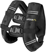 APEXUP Weighted Vest with 5lbs/10lbs/15lbs/20lbs/25lbs/30lbs Weights and Reflective Stripe, Weight Vest Men Women for Workout, Strength Training, Running