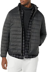 Amazon Essentials Men's Packable Lightweight Water-Resistant Puffer Jacket (Available in Big & Tall)