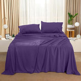 Utopia Bedding Queen Sheet Set – 4 Piece Bed Sheets for Queen Size Bed, Soft and Breathable Microfiber, Includes 1 Fitted Sheet, 1 Flat Sheet and 2 Pillowcases (Egg Plant)