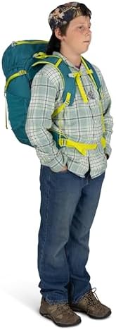 Osprey Jet 28L Kid's Hiking Backpack, Green Canopy