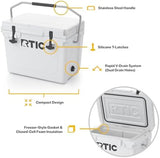 RTIC Ultra-Tough Cooler, Hard Insulated Ice Chest Box for Beach, Drink, Beverage, Camping, Picnic, Fishing, Boat, Barbecue