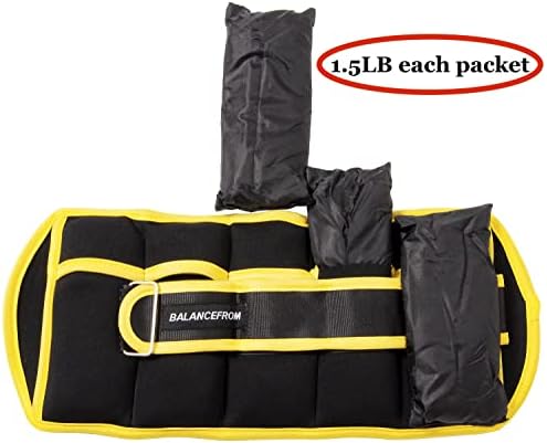 Fully Adjustable Ankle Wrist Arm Leg Weights, 1-20LBS, Multiple Options