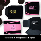 Sports Research® Sweet Sweat Waist Trimmer - Premium Sweat Enhancing Fitness Belt for Women & Men - 5 Adjustable Sizes