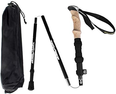 Aluminum Collapsible Ultralight Travel Trekking Hiking Pole for Men and Women