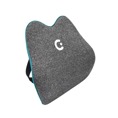 Cubii Cushii V2 Back Support Cushion for Back and Lower Back Pain Relief Universal Fit for Desk, Office, Kitchen Chairs, Couch Cushions with Advanced Lumbar Support