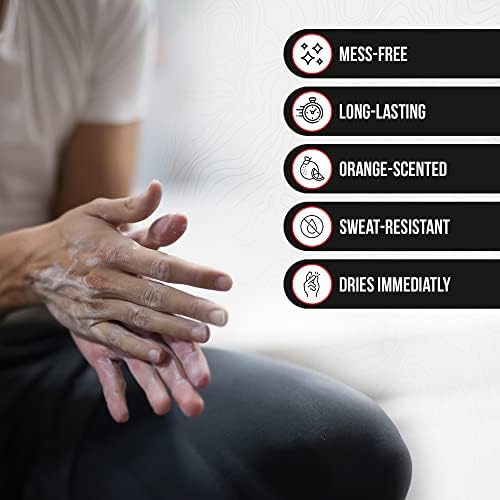 SURVIVOR Liquid Chalk – Gym Chalk for Weightlifting, Rock Climbing, Bouldering, Gymnastics, Pole Grip, & More - Lifting Chalk & Climbing Chalk for Dry Hands