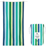 Dock & Bay Quick Drying Towel - for Sports & Gym - Compact, Lightweight - 100% Recycled - Includes Bag - Summer - Cool Lagoon, Extra Large (200x90cm, 78x35)