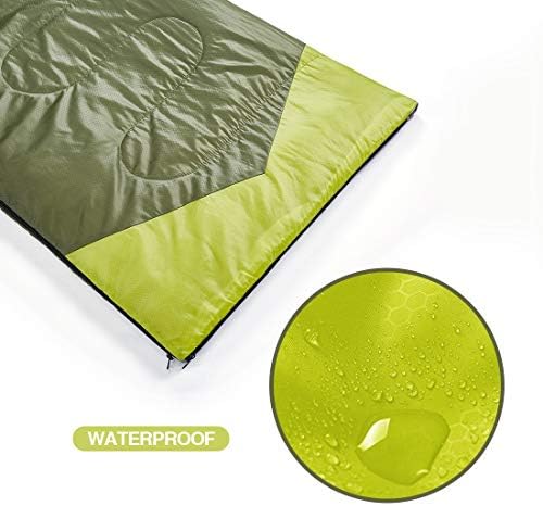 oaskys Camping Sleeping Bag - 3 Season Warm & Cool Weather - Summer Spring Fall Lightweight Waterproof for Adults Kids - Camping Gear Equipment, Traveling, and Outdoors