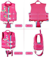 Zeraty Toddler Swim Vest Neoprene Kids Float Jacket Swimming Aid for Children Girls and Boys 20-30-40-50-60-70-80Lbs with Dual Adjustable Safety Straps