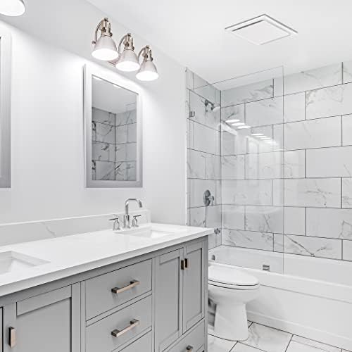 Homewerks 7140-80 Bathroom Fan Ceiling Mount Exhaust Ventilation, 1.5 Sones, 80 CFM, White