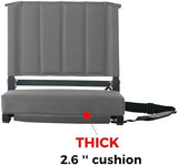 SPORT BEATS Stadium Seats with Back Support Bleacher Chairs with Back and Cushion Thick Padded Bleacher Seats Includes Shoulder Strap