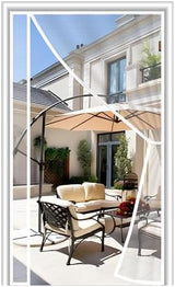 MAGZO Magnetic Screen Door White 32'' x 80'', Reversible Left Right Side Opening, Upgraded Polyester Scratch-Proof, Mesh Net for Sliding Glass/Single/Patio/French Doors with Adhesive-Hook&Loop to Hang