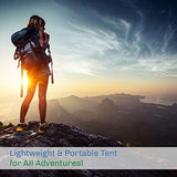 2-Person Camping Tent - Shelter with Rain Fly and Carrying Bag - Lightweight Outdoor Tent for Backpacking, Hiking, and Beach by Wakeman (Green)