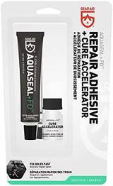 GEAR AID Aquaseal FD Flexible Durable Repair Adhesive and Cure Accelerator for Fixing Holes and Rips in Waders, Wetsuits and Inflatables