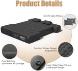 Truck Bed Mattress, Truck Bed Air Mattress for 5.5-5.8ft Full Size Short Beds, Inflatable Camping Air Mattress, Truck Tent Accessories with Pump & Carry Bag(A-Black)