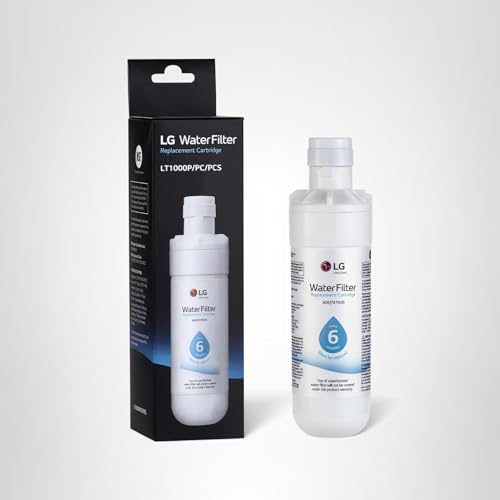 LG LT1000P - 6 Month / 200 Gallon Capacity Replacement Refrigerator Water Filter (NSF42, NSF53, and NSF401) ADQ74793501, ADQ75795105, AGF80300704, or AGF80300705 White