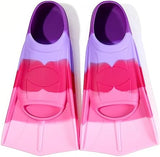 Kids Swim Fins,Short Kids Fins Youth Swimming Flippers for Lap Swimming Training for Children Girls Boys Beginners