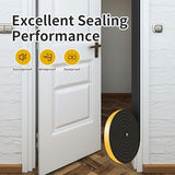 Weather Stripping Door Seal,Weather Stripping,Soundproof,Cold Insulation,High Density CR Foam Insulation Tape for Door, Front Door Frame, Windows,Sliding Door (Black, 1 in x 1/2 in x 13Ft)