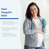 HappyPo The Original XL Butt Shower - Portable Bidet with 50% More Volume - The Easy-Bidet 2.0 Replaces Wet Wipes and Shower Toilet - Portable Bum Spray for Travel - Turquoise
