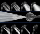 Black Shower Heads with Handheld Spray Combo 2.5GPM: 10” Rainfall Shower Head & Detachable Shower Head, 10 Spray Settings Handheld Shower Head with ON/OFF Switch and 15-Stage Filter