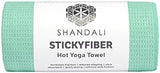Shandali Hot Yoga Towel - Mat-Sized, Microfiber, Super Absorbent, Anti-Slip, Injury Free, 24" x 72" - Best Bikram Yoga Towel - Exercise, Fitness, Pilates Gear