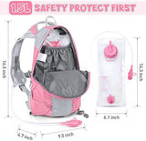 Hydration Pack for Kids Hydration Backpack with 1.5L Hydration Bladder Lightweight Insulated Water Pack for Hiking Biking Climbing Running