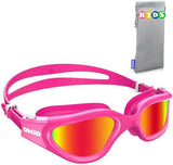 OMID Kids Swim Goggles, P2mini Polarized Swimming Goggles Comfortable for Age 6-14