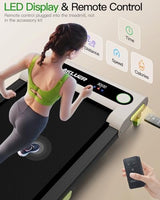Walking Pad with Incline, Incline Treadmills for Home, 2.5 HP Under Desk Treadmill Small with Remote Control, Walking Pad Small Treadmill with LED Display